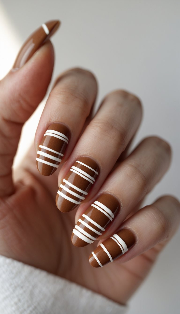 15 Cinnamon Nail Art Ideas To Spice Up Your Style