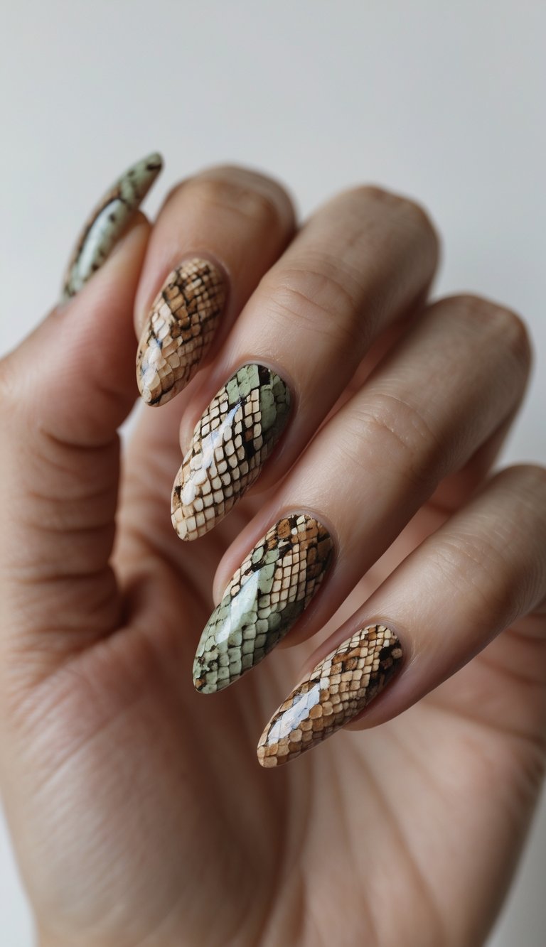 15 Snake Print Nail Art Ideas to Spice Up Your Manicure This Season
