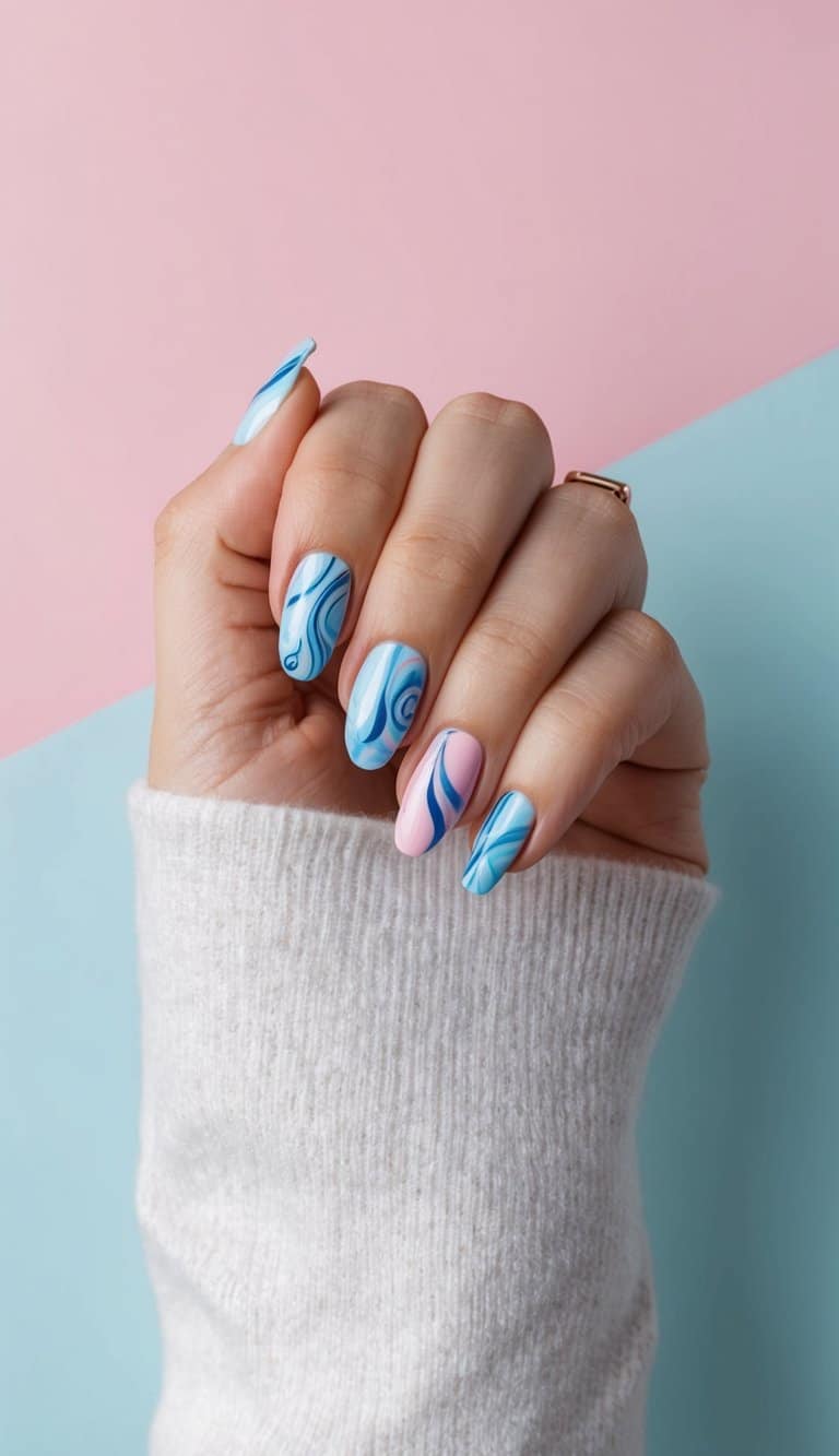 26 Blue and Pink Nail Art Ideas: Playful Manicure Inspiration