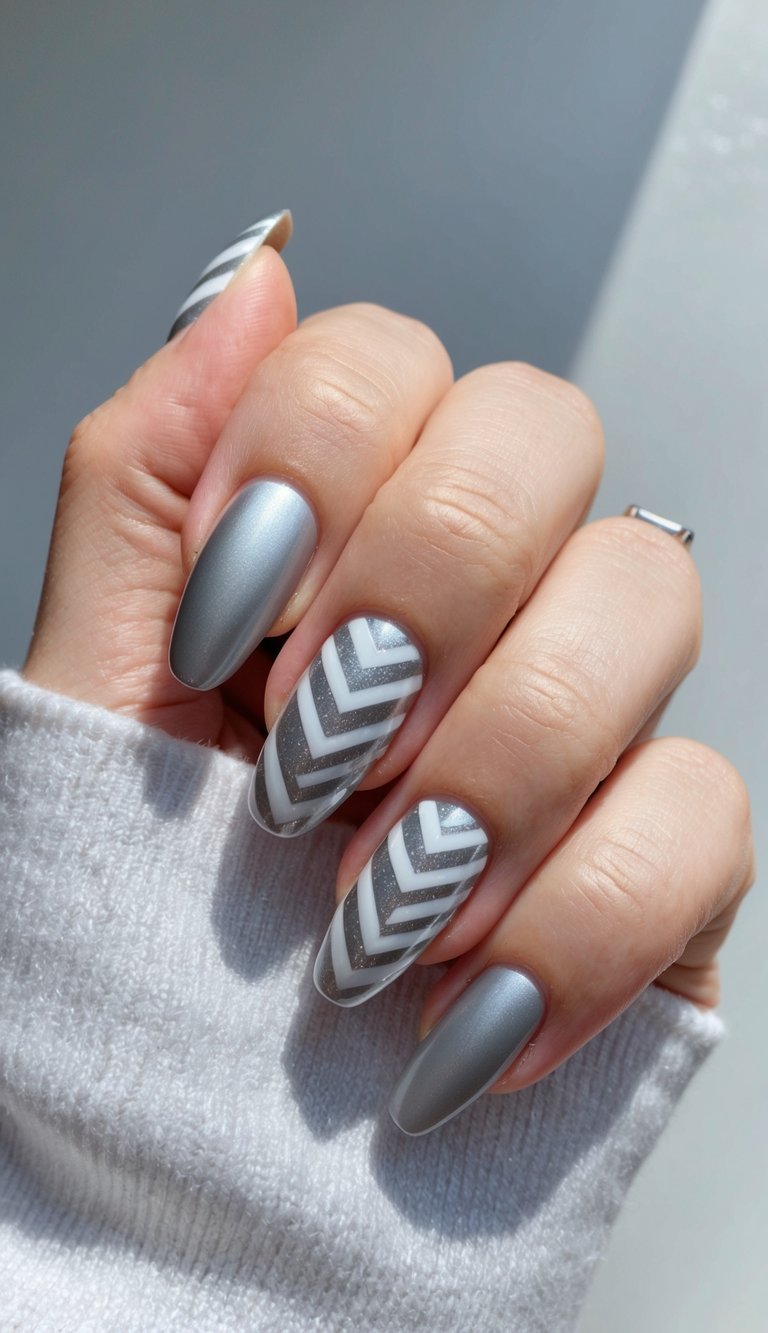 24 Sleek Silver Nail Art Ideas: Dazzling Designs to Elevate Your Manicure