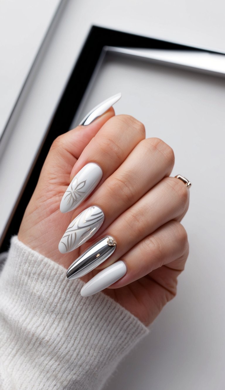 23 White Chrome Nail Art Ideas: Elegant Designs for Every Occasion
