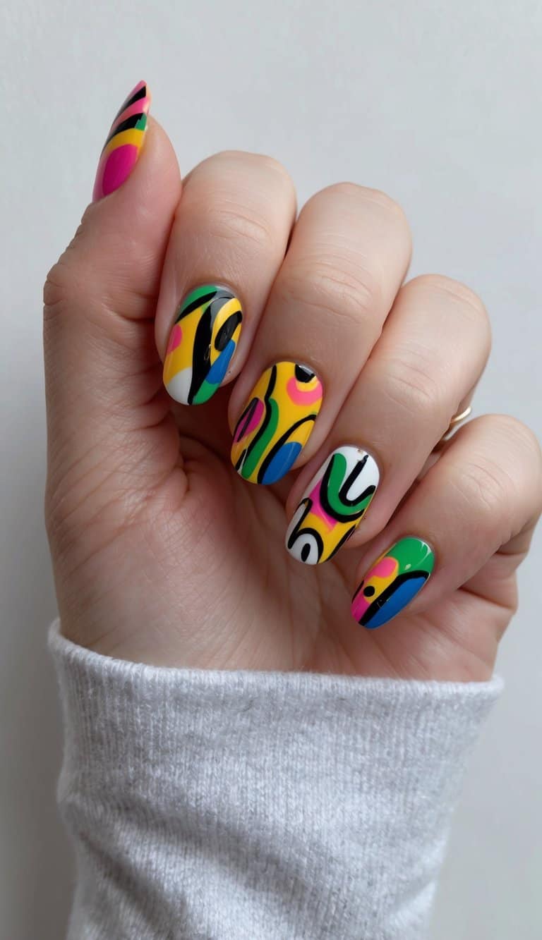19 Abstract Art Nail Art Ideas: Unleash Your Creativity with Bold Designs