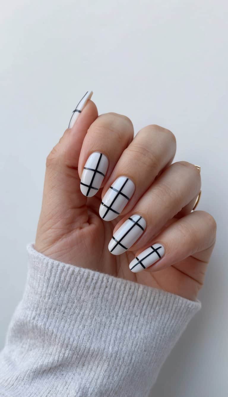 27 Line Art Nail Art Ideas To Elevate Your Manicure