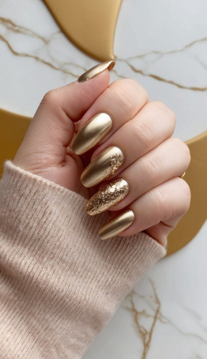23 Gold Nail Art Ideas: Elegant Metallic Designs for a Luxurious Manicure Look