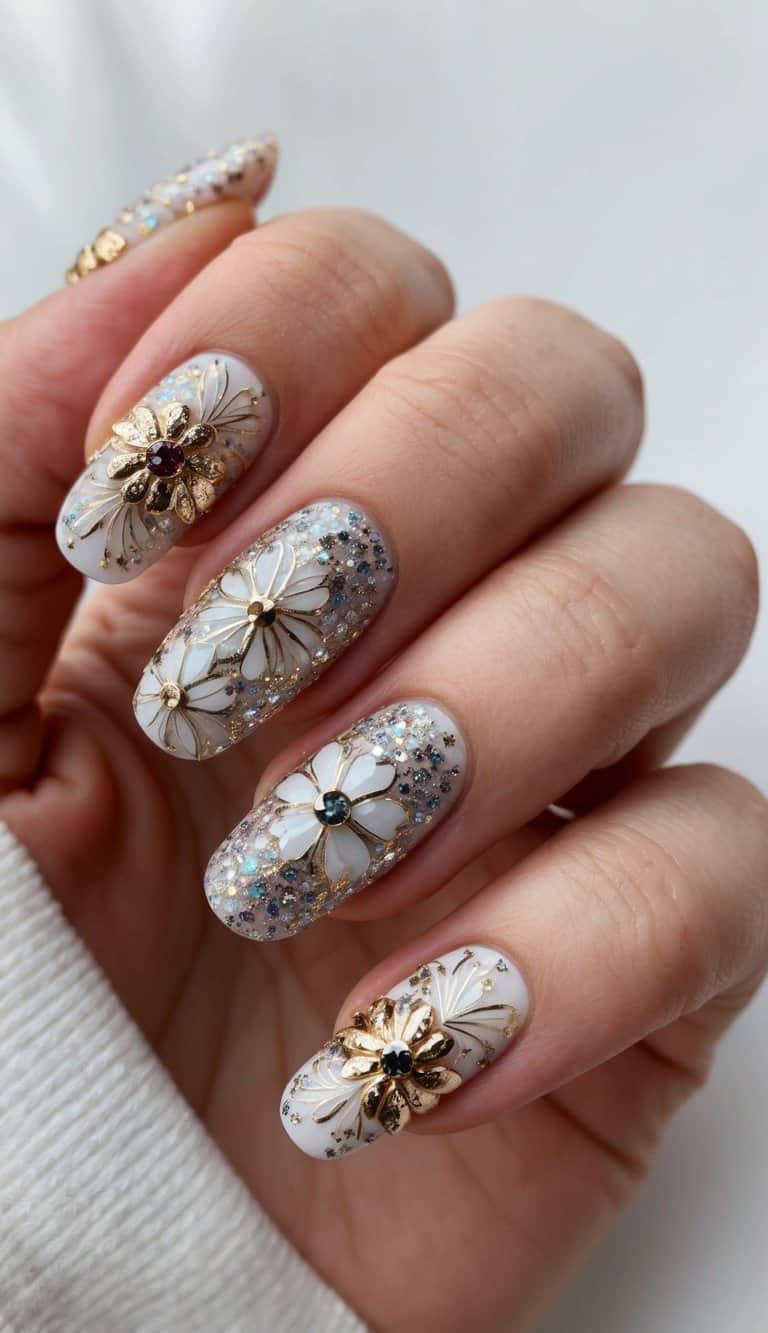 29 Glittery Nail Art Ideas: Stunning Designs to Add Sparkle to Your Fingertips