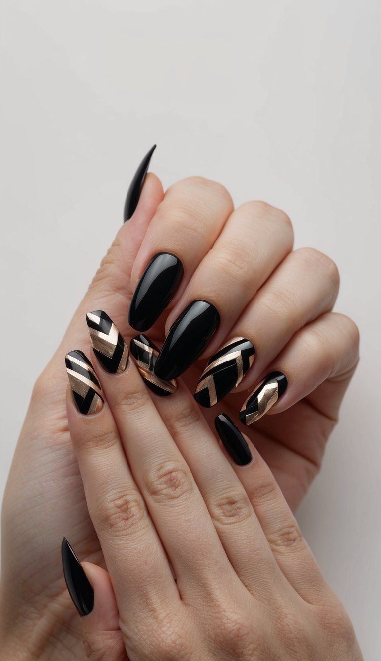 22 Dramatic Black Nail Art Ideas: Chic Designs to Make You Stand Out