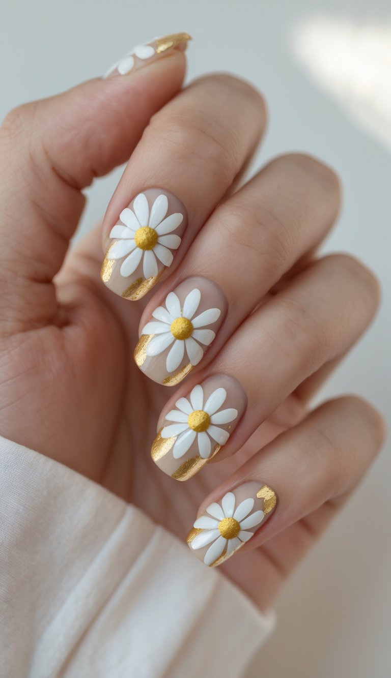 27 Daisy Nail Art Ideas to Brighten Your Look This Spring