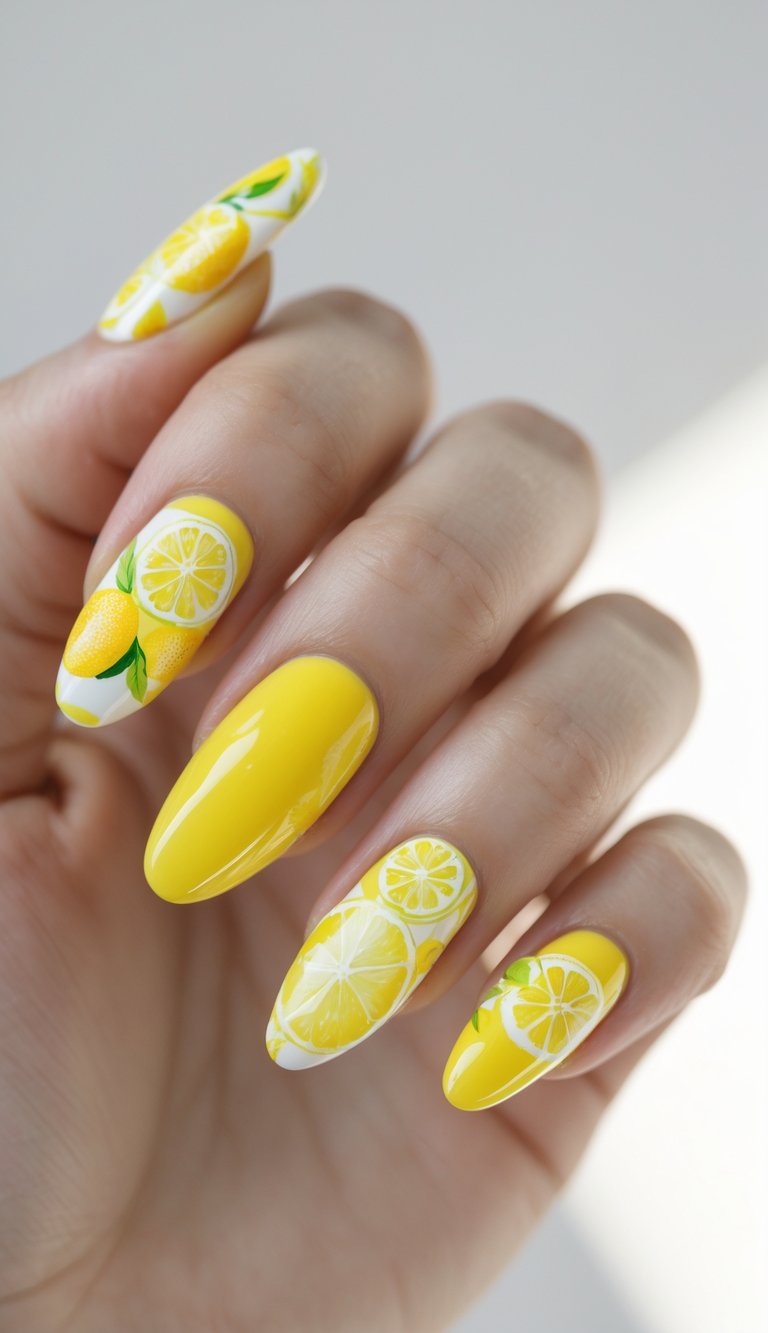 24 Lemon Yellow Nail Art Ideas To Brighten Up Your Style This Season