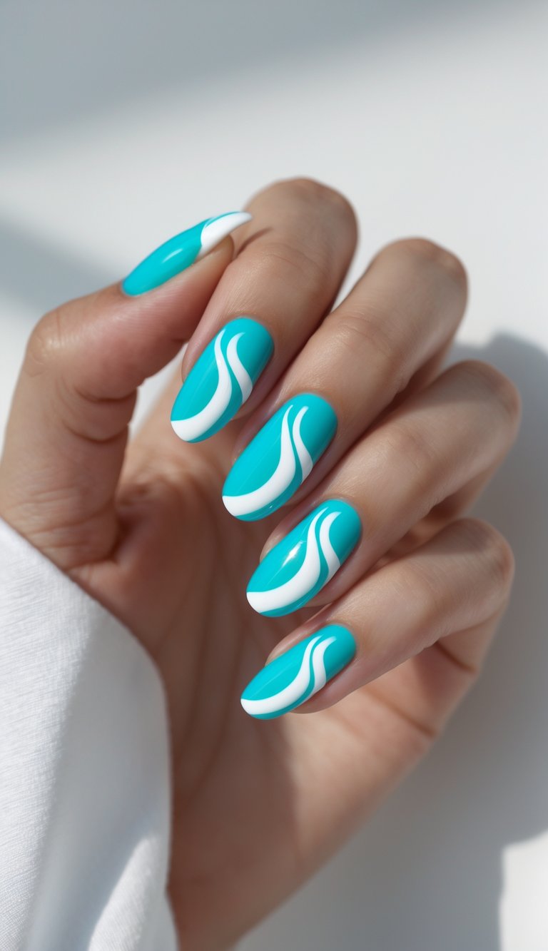 17 Aqua Nail Art Ideas That Feel Cool, Fun, and Refreshing