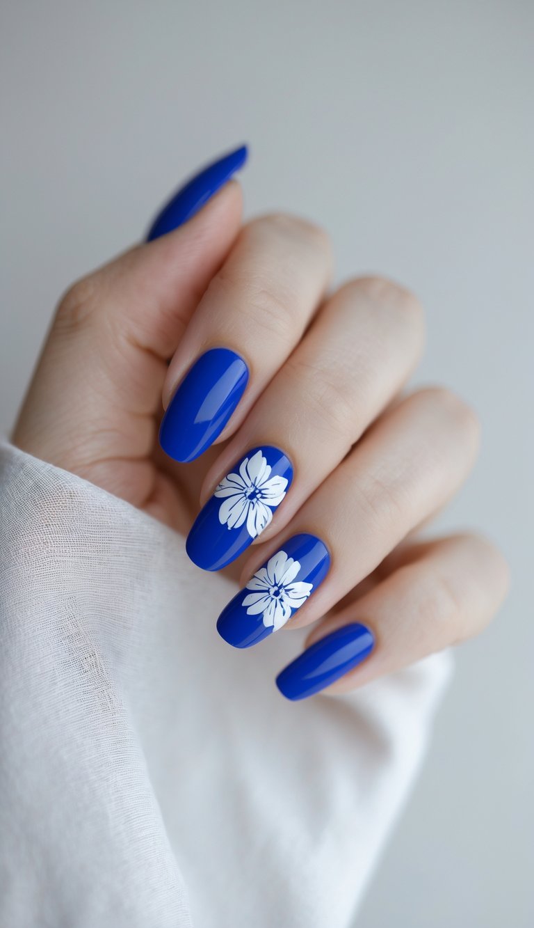 15 Cobalt Blue Nail Art Ideas for a Striking, Modern Look
