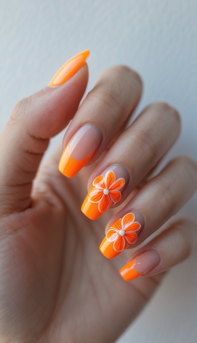 15 Neon Orange Nail Art Ideas for a Bright and Playful Look