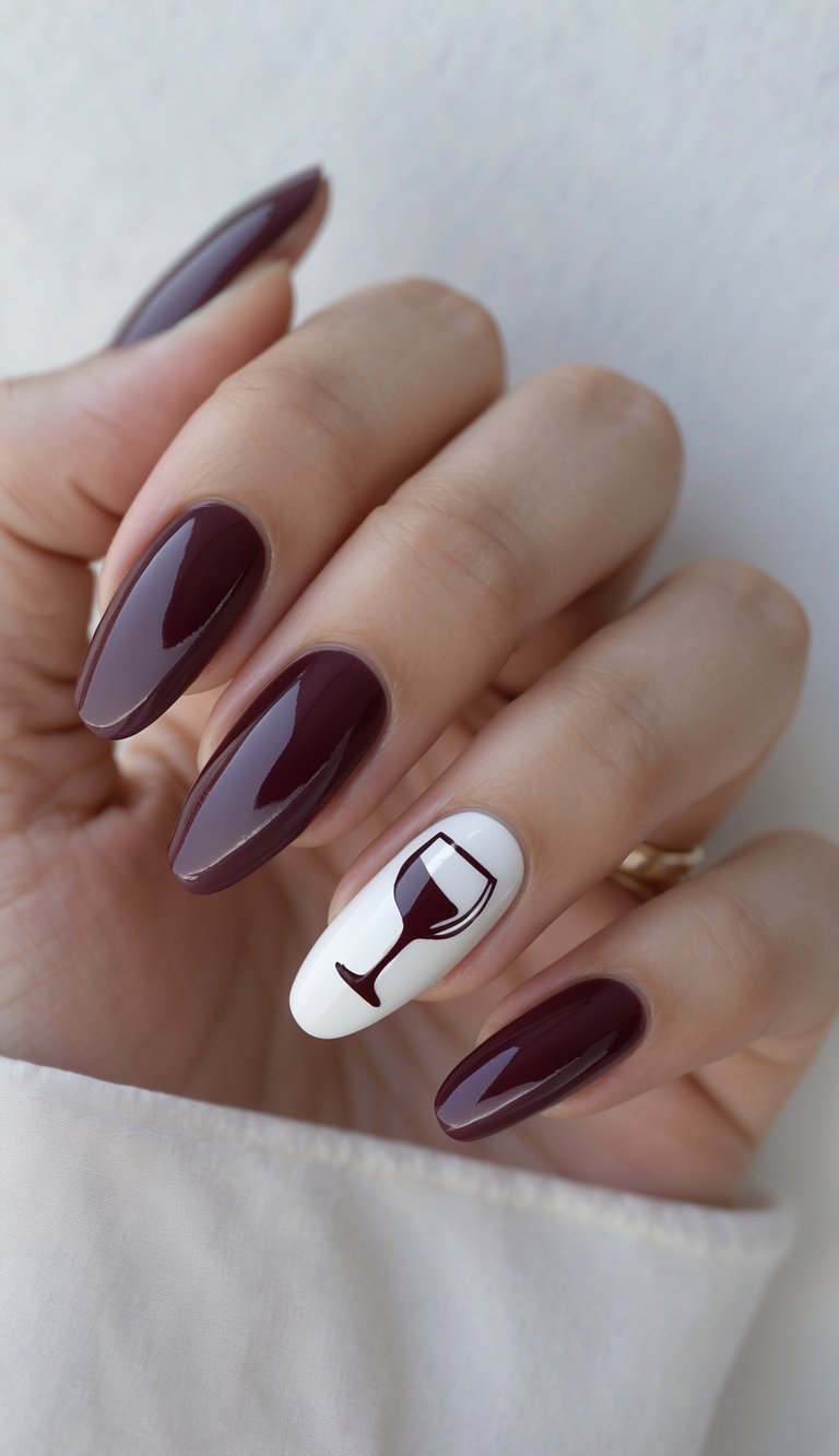 17 Wine Nail Art Ideas That Bring Elegant, Moody Vibes